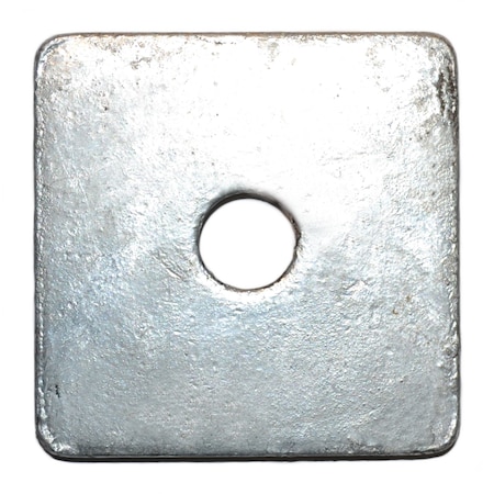 Midwest Fastener Square Washer, Fits Bolt Size 1/4 in , Steel Galvanized Finish, 60 PK 51646
